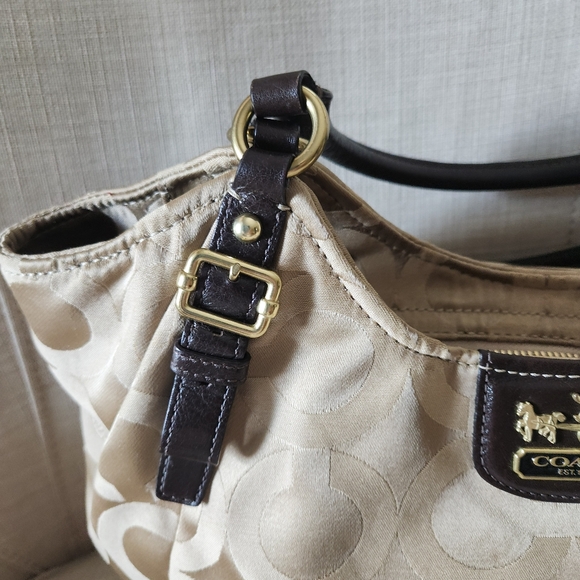 Coach Signature Maddison Sateen Abigail Satchel Shoulder Bag 18648 - Picture 4 of 15